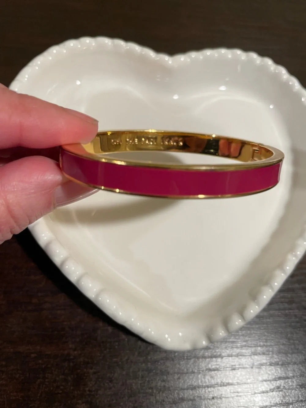 Kate Spade "On the Fast Track" Enamel Bangle Bracelet - Picture 4 of 7